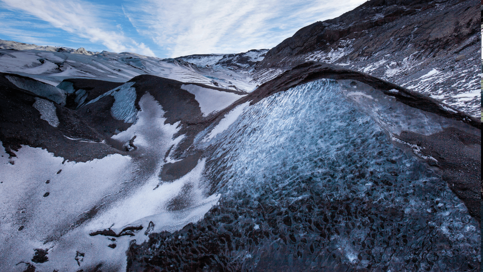 Sólheimajökull Glacier, Iceland. 