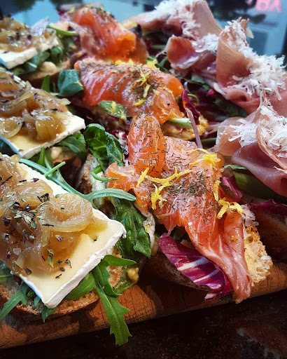 smoke salmon and other traditional icelandic breakfast 